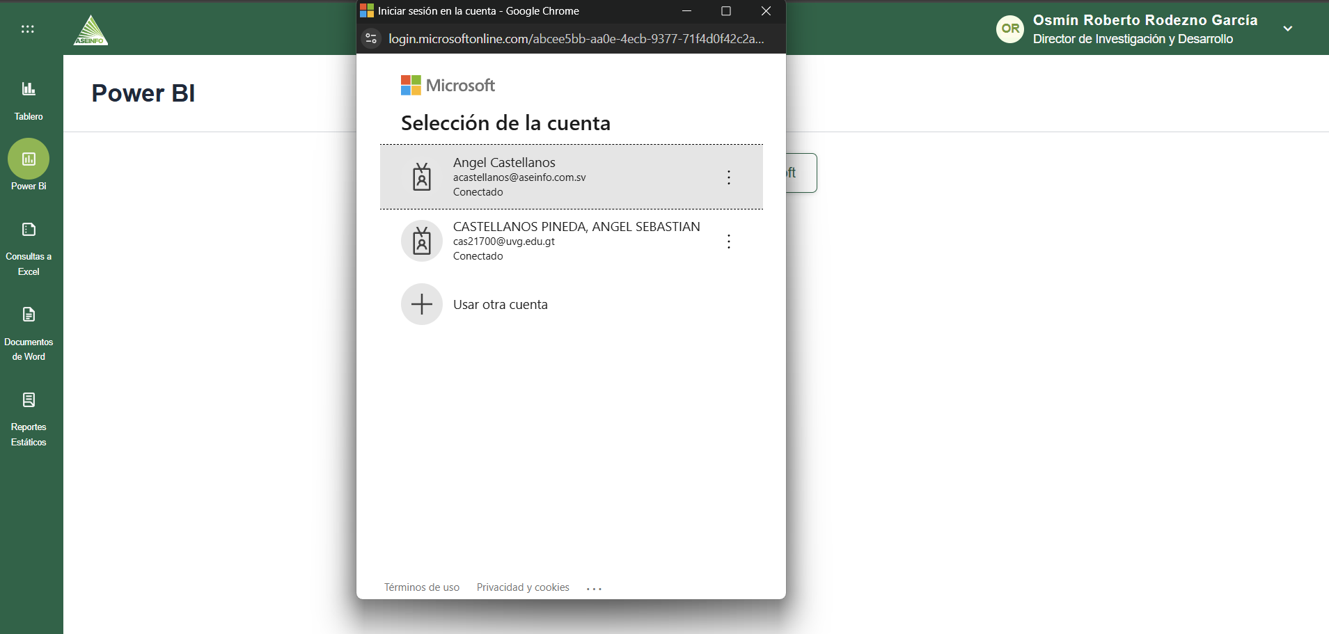 WaveAnalítica - Pantalla de PowerBi - ASEINFO Docs